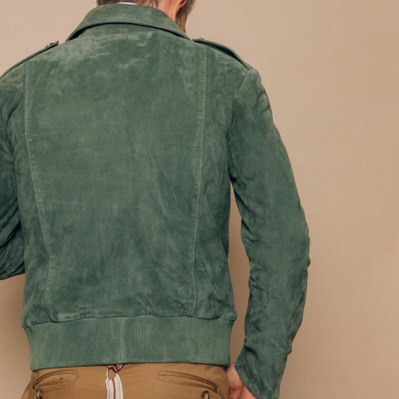 Retro Suede Zipper Jacket