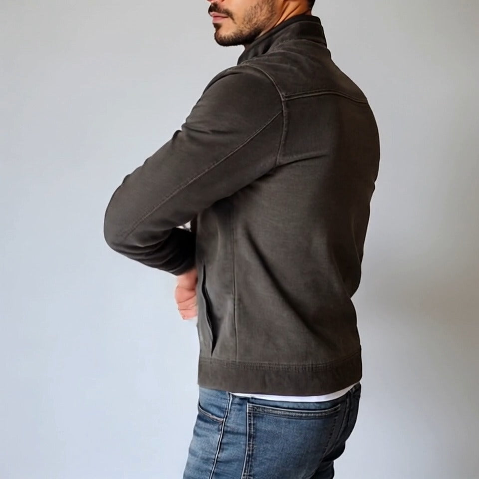Vintage Suede Stand Jacket