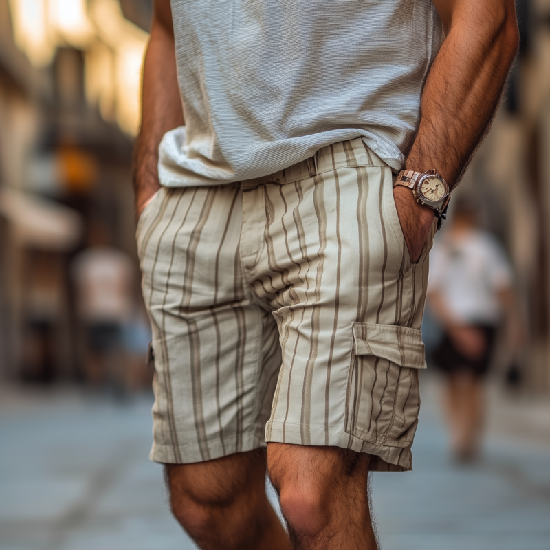 Breathable Cotton Cargo Shorts