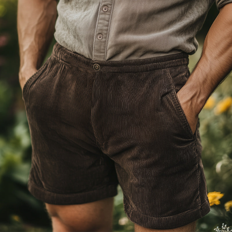 Basic Corduroy Shorts