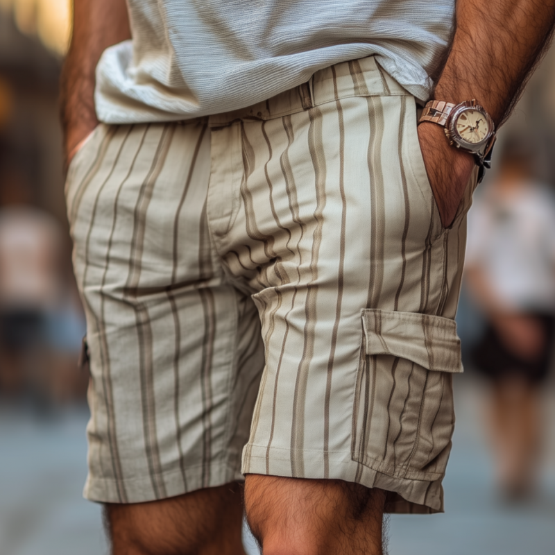 Breathable Cotton Cargo Shorts