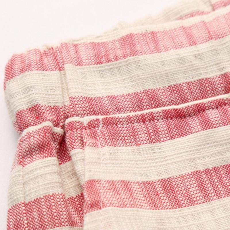 Straight Fit Stripe Shorts