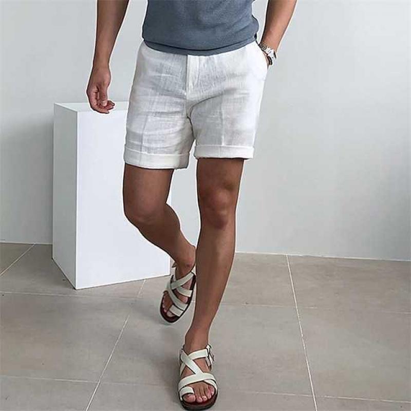 Vintage Linen Beach Shorts