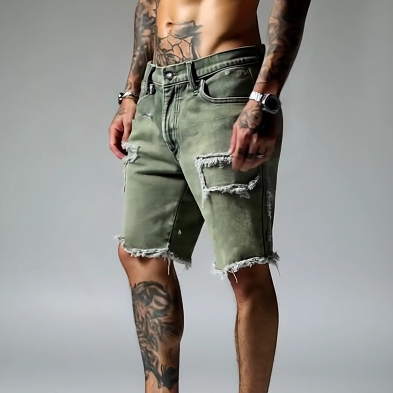 Vintage Denim Brushed Shorts