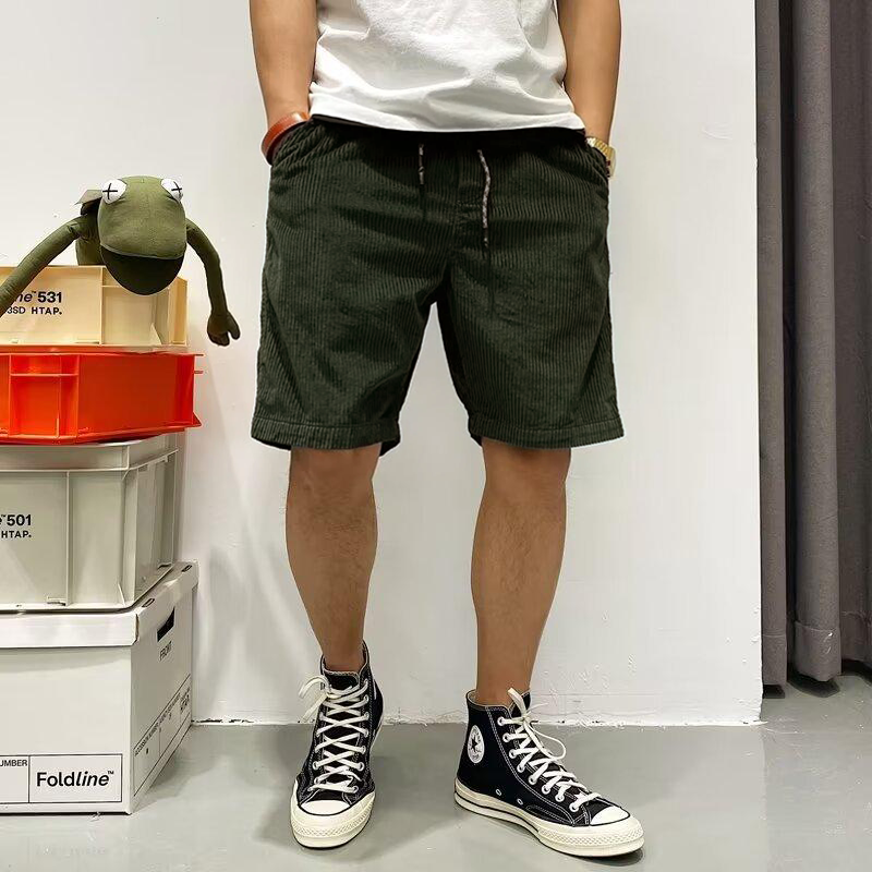 Casual Corduroy Cargo Shorts