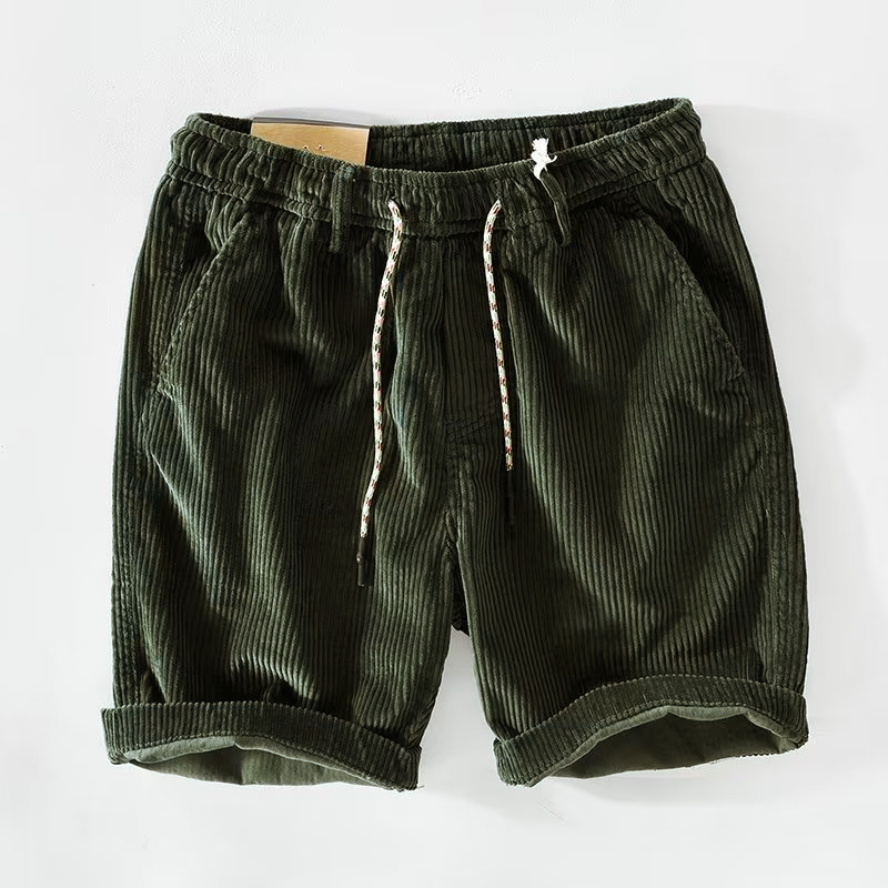 Casual Corduroy Cargo Shorts