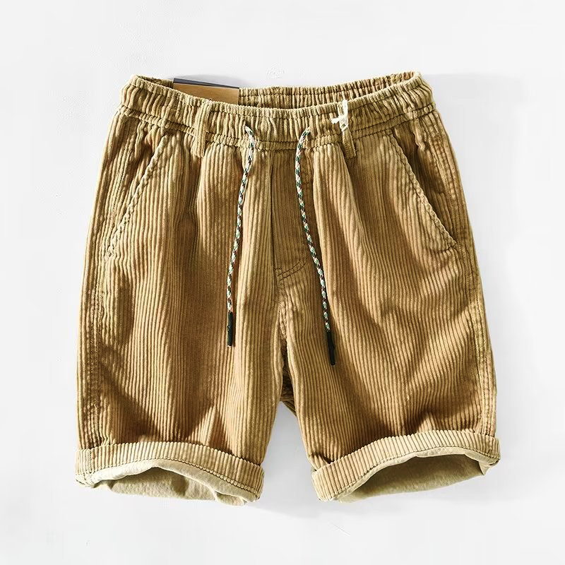 Casual Corduroy Cargo Shorts