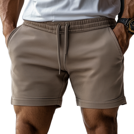 Cotton Elastic Waist Shorts