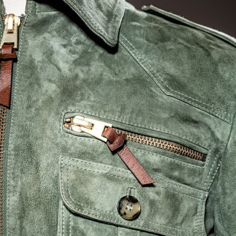 Retro Suede Zipper Jacket
