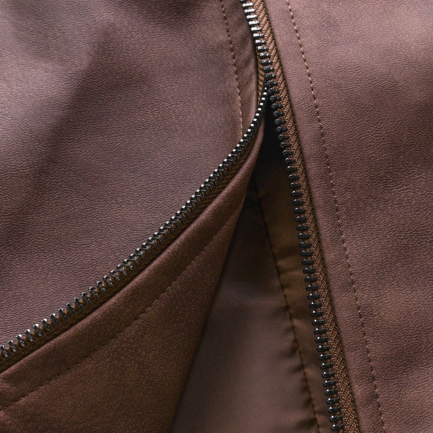 Men's Zipper Leather Jacket