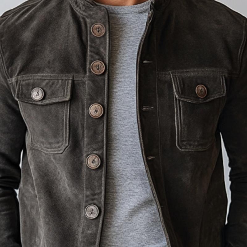 Vintage Suede Stand Jacket
